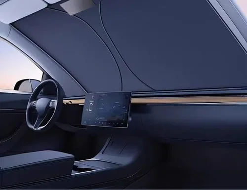 Vista 7 de Foldable Windscreen Sunshade for Honda HR-V 2023 2024 2025, Reflective Heat Blocker Front Window Ultraviolet Rays Protector Interior Shield