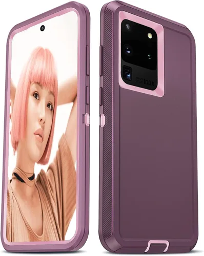 Vista 9 de LeYi Funda compatible con Samsung S20 Ultra: funda resistente 3 en 1 para Samsung Galaxy S20 Ultra, funda de grado militar a prueba de golpes