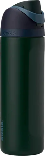 Vista 65 de Owala FreeSip - Botella de agua aislada de acero inoxidable con popote para deportes y viajes, sin BPA, 24 onzas, marea brumosa