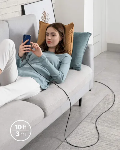 Vista 6 de Anker Cable USB C a Lightning, cable certificado MFi para iPhone 13 Pro 12 Pro Max 12 11 X XS, soporta entrega de energía (10 pies, negro)