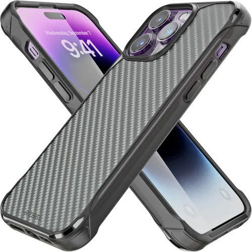 Vista 9 de REBEL Funda para iPhone 14 Plus [Serie de fibra de aramida Gen-4] Fuerte compatible con MagSafe, esquinas protectoras a prueba de golpes, botones