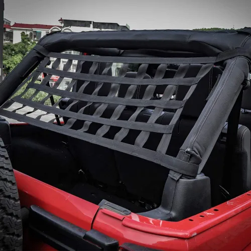 Vista 6 de JeCar Red de Carga de Malla para Techo Hamaca para Jeep Wrangler YJ TJ JK JKU JL JLU 1987-2024 2025+