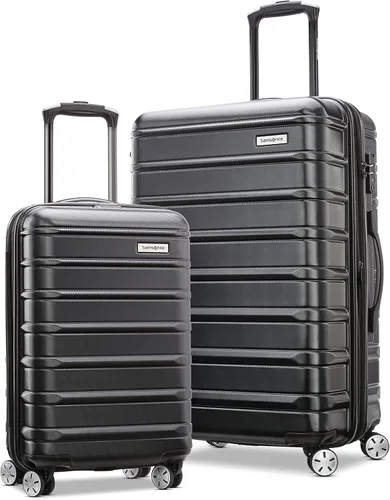 Samsonite Omni 2 - Maleta rígida expandible con ruedas giratorias, Negro (Midnight Black), Omni 2 Hardside - Equipaje expandible con ruedas