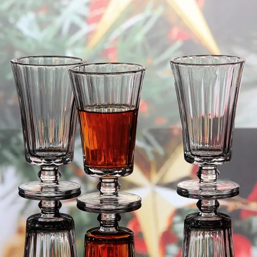 Vista 3 de Juego de 6 vasos de chupito de 4 onzas, vasos de tequila, vasos de chupito, lindos vasos de chupito, vasos de chupito transparentes, vasos de jerez