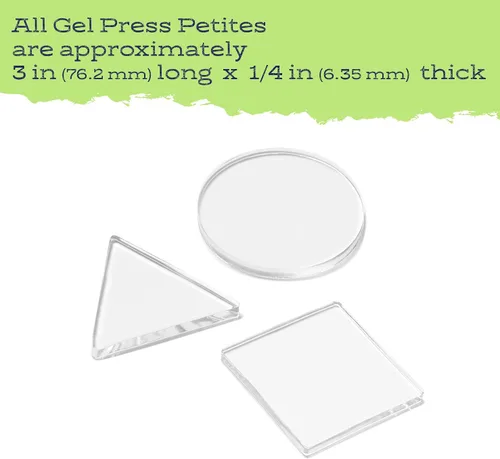 Vista 2 de Gel Press placa de gel de impresión, Transparente