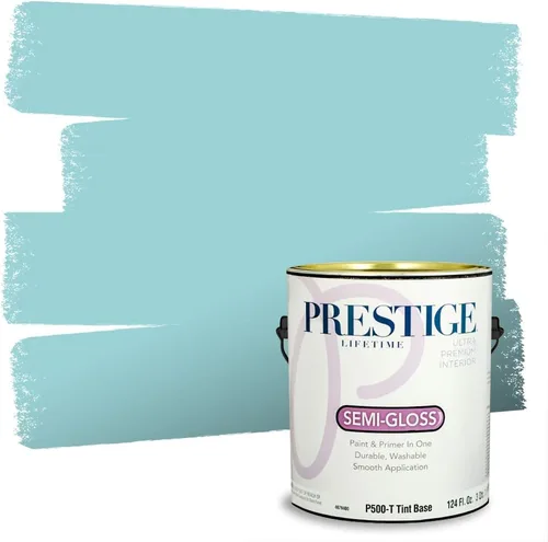 Vista 7 de PRESTIGE Pintura interior e imprimación en uno, salpicaduras acuosas, cáscara de huevo, 1 galón