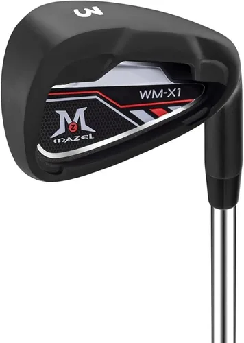 Vista 25 de MAZEL WM-X1/2 Hierros individuales para palos de golf para hombres 1,2,3,4,5,6,7,8,9, Pitching Wedge, Approach Wedge, Sand Wedge con ejes