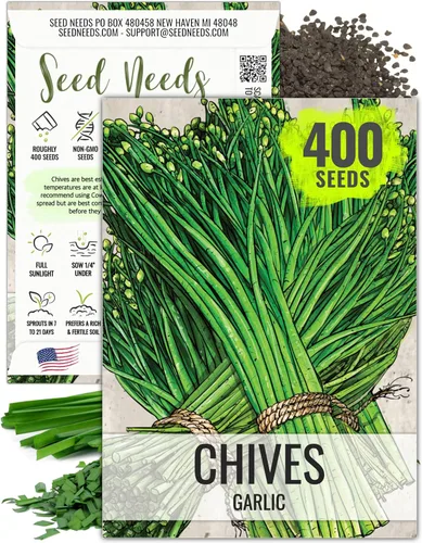 Vista 13 de Seed Needs Semillas de cebollino para plantar cebollino común, semillas de hierbas sin OMG y sin tratar para plantar un jardín de hierbas culinarias