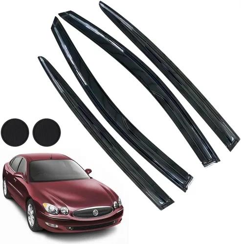 Vista 39 de Protección contra la lluvia para 4Runner 2010-2022, deflectores de ventana lateral con cinta adhesiva para 4Runner, viseras de ventana para autos