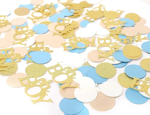 Vista 5 de Confeti Oh Boy Baby Shower - Confeti dulce para bebé, decoración de fiesta de primer cumpleaños o primer cumpleaños, decoraciones de Oh Boy, confeti