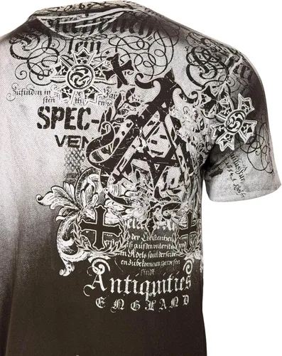 Vista 6 de Xtreme Couture by Affliction Camiseta para hombre, diseño gráfico Azul (Camelford)