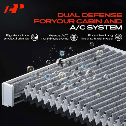 Vista 6 de A-Premium Filtro de aire de cabina con carbón activado compatible con los modelos Chevy, GMC y Cadillac - Silverado 1500, Suburban, Avalanche
