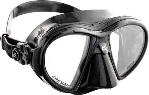 Cressi Máscaras de buceo con lentes de lágrima inclinadas para una mayor visibilidad hacia abajo, evolución del aire y los ojos: fabricadas en