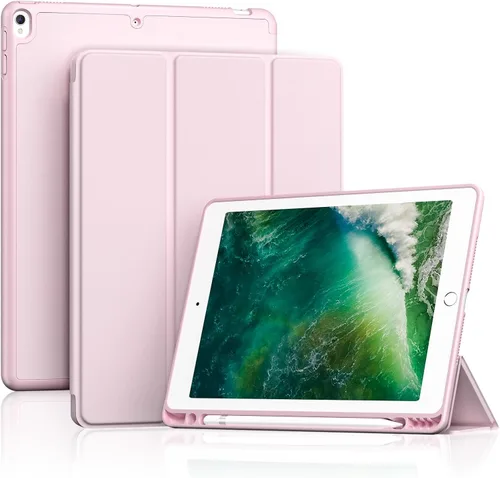 Vista 28 de ProCase Funda Inteligente para iPad Air de 10,5" 3ª Generación 2019 / iPad Pro 2017, Funda Delgada con Soporte con Parte Trasera Translúcida Negro