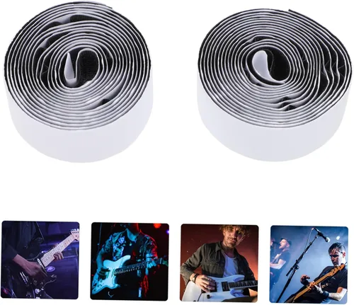 Vista 3 de Pegatinas de pedal de efector, cinta de pedal de guitarra, cinta de pedal de guitarra, sujetadores de efectos de guitarra metálica, accesorios