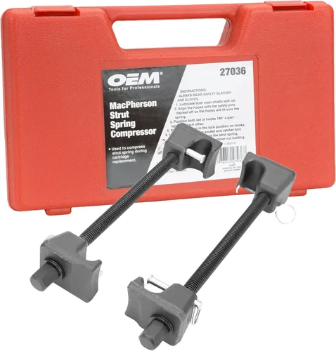 OEMTOOLS 27036 MacPherson - Compresor de resorte de puntal de 10.75 pulgadas, juego de 2 herramientas de compresor de resorte universal, apertura