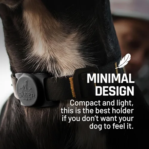 Vista 2 de Mammoth Airtag - Soporte para collar de perro, fuerte soporte para Airtag para perro es la manera perfecta de rastrear GPS a tu perro, utiliza