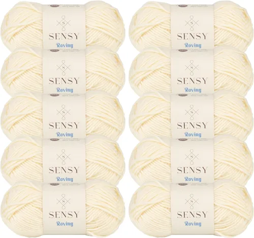 Vista 59 de Sensy Roving - Ovillo de lana multicolor, 3.5 onzas, 132 yardas, calibre 5, voluminoso (otoño)