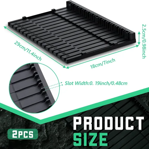 Vista 2 de Wesiti 2 piezas de modelo, estantes de plástico para colocar herramientas para modelos, figuras de acción, pasatiempos, accesorios de bricolaje
