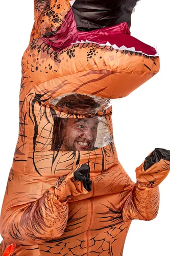 Vista 5 de Rubies Jurassic World T-Rex Inflatable Costume for Adults, Unisex One