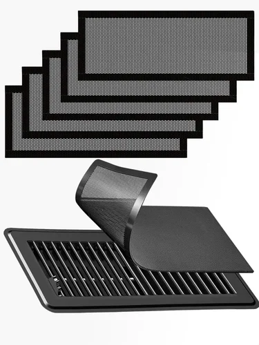 Vista 13 de 4 fundas magnéticas de ventilación blancas, cubiertas magnéticas de ventilación de 4 x 10 pulgadas con pantalla de malla para registros