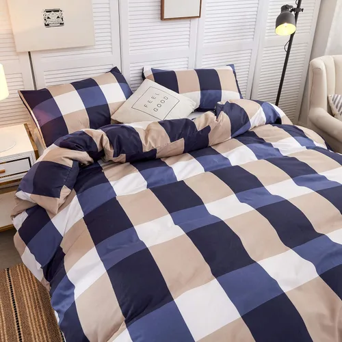 Vista 3 de LAMEJOR - Juego de funda de 1 edredón y 2 fundas de almohada, de lujo, tipo hotel.