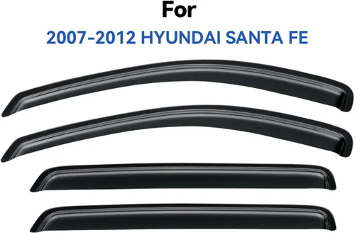 Vista 135 de YQAUTEC - Viseras para ventana, protectores contra la lluvia, compatibles con Subaru WRX 2015-2021, deflectores de viento para ventanas, viseras