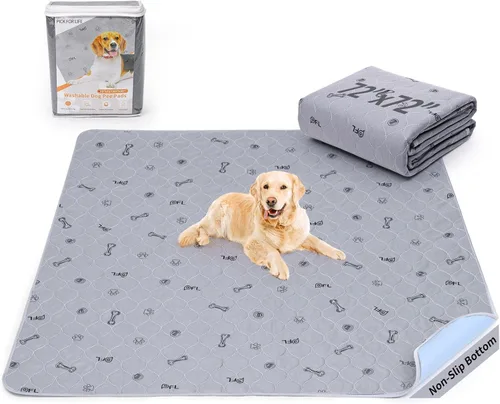 Vista 19 de Almohadillas Lavables para Orina para Perros, Paquete de 2 Almohadillas Lavables para Cachorros, Almohadillas de Parto Absorbentes Reutilizables