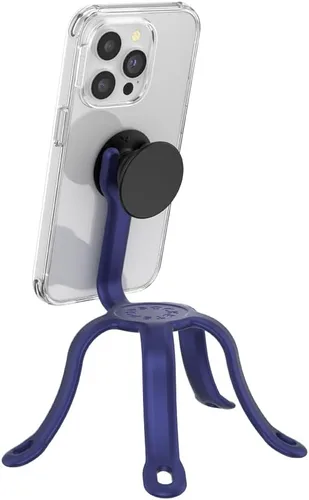 Vista 16 de PopSockets Soporte y soporte flexible para teléfono, soporte de trípode para teléfono, soporte universal para dispositivo - negro pequeño