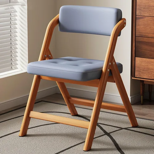 Wooden Folding Dining Chairs,Modern Folding Chairs with Padded Seats,Folding Kitchen Chair,Padded Foldings Chair for Party Chair, Living Room
