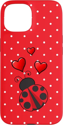Vista 6 de Ladybug - Carcasa para iPhone 17, diseño de lunares rojos y blancos