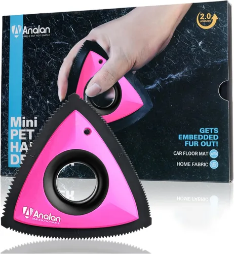 Vista 8 de Analan - Removedor miniatura de pelo de mascotas, de gato o de perro. Cepillo para limpiar las telas del auto, el sofá, el hogar
