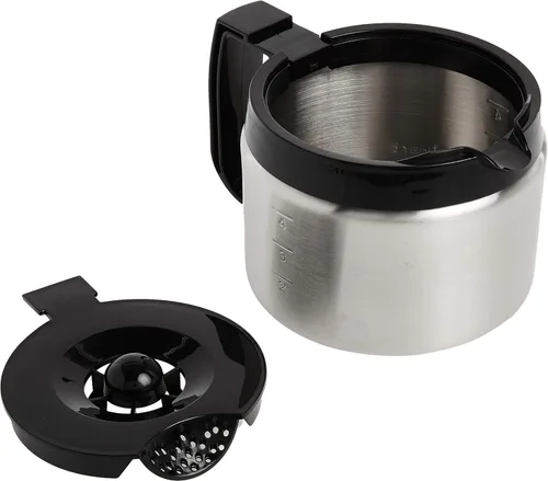 Vista 3 de Cuisinart DCC-450BRC - Jarra de acero inoxidable de repuesto para 4 tazas, color plateado