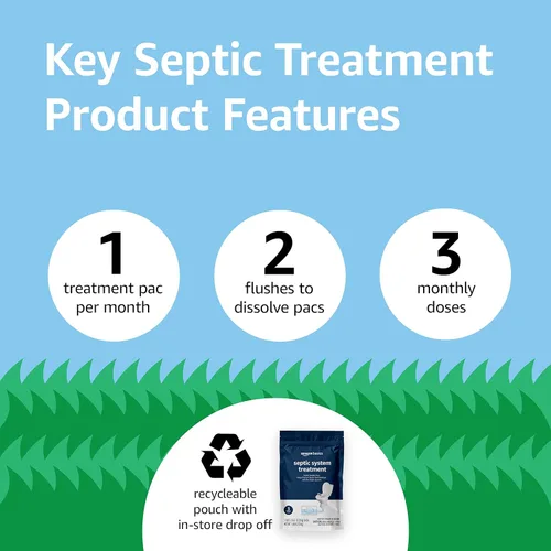 Vista 4 de Yaxa Basics Cápsulas de tanque séptico, tratamiento de tanque séptico, sin perfume, 0.63 onzas (paquete de 3), suministro de 3 meses