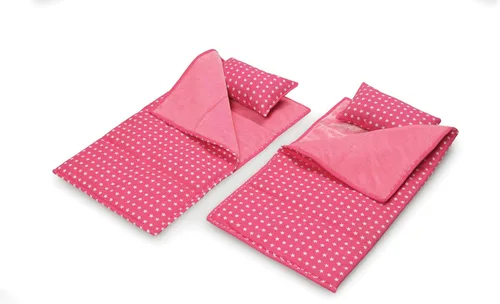 Vista 13 de Badger Basket Muñeca De Juguete Doble Trolley Carrier Estuche De Viaje Con Dos Sacos De Dormir Y Almohadas Para Muñecas De 18 Pulgadas
