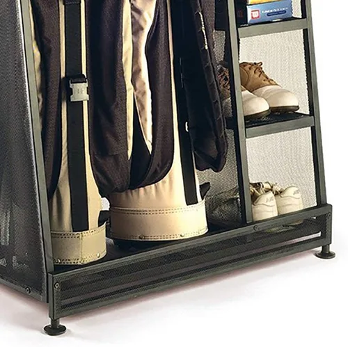 Vista 6 de Suncast Estante de almacenamiento de metal resistente para equipos de golf (4 unidades)