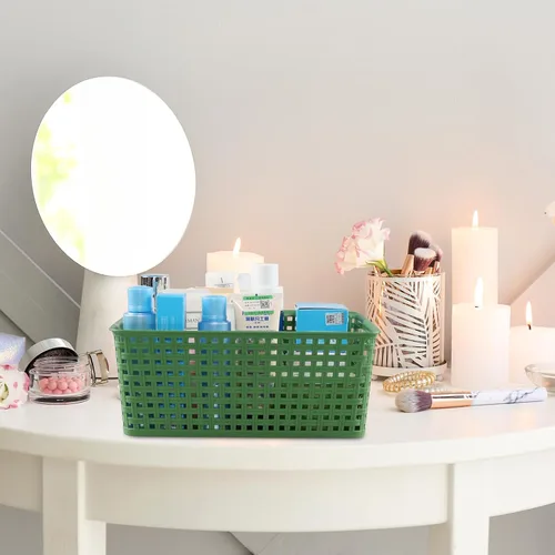 Vista 6 de Taysisiter - Cesta de almacenamiento de plástico, 4 paquetes