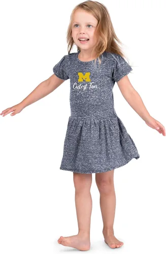 Vista 7 de Little King NCAA Knobby - Vestido para niñas pequeñas, tallas 2T, 3T y 4T