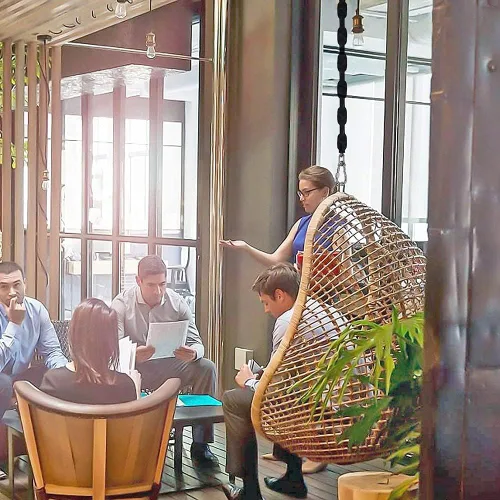 Vista 4 de 2 cadenas de acero inoxidable (64 pulgadas), 4 hebillas de conexión rápida que nunca se oxidan, accesorios de columpio para sillas hamacas