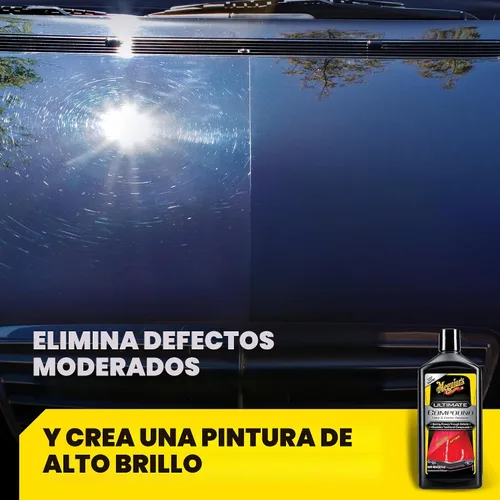 Vista 4 de Meguiar's Ultimate Compound - Removedor de arañazos para automóvil, paquete de 2 (2 x 15.2 onzas = 30.4 onzas en total) compuesto seguro