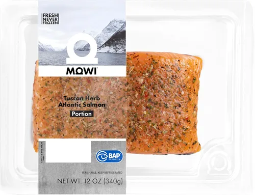 Vista 7 de MOWI Salmón del Atlántico Esencial, Skin-On, Responsable Farm-Raised, 12 oz