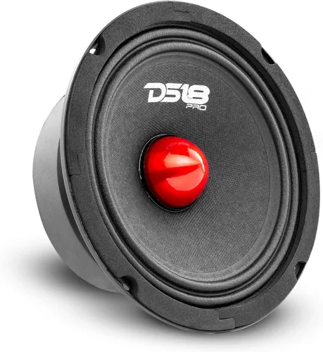 Vista 7 de DS18 PRO-GM6.4B - Altavoz de 6.5 pulgadas, rango medio, bala de aluminio roja, 480 W máximo, 140 W RMS, 4 ohmios, altavoces de puerta de audio