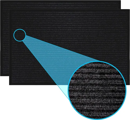 Vista 30 de LuxUrux Tapete de goma duradero para puerta, resistente, interior/exterior, fácil de limpiar, impermeable, patio, garaje, tapete comercial