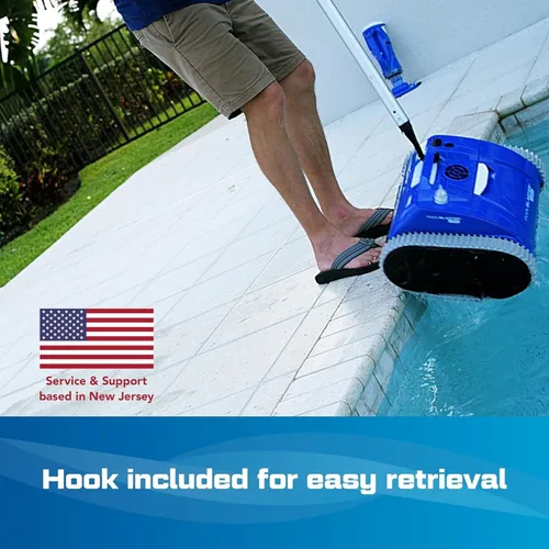 Vista 6 de POOL BLASTER CX-300 - Limpiador robótico inalámbrico para piscinas pequeñas enterradas y sobre el suelo, 2.5 horas de tiempo de funcionamiento