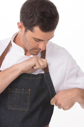 Vista 6 de Chef Works Unisex Memphis Chefs Bib Apron