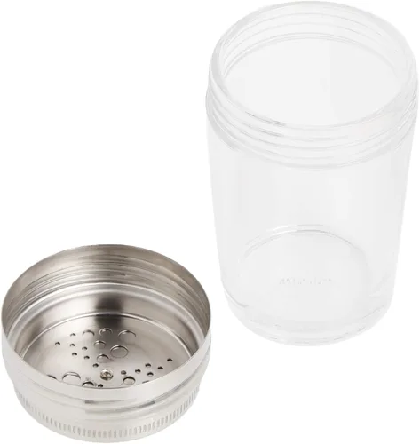 Vista 5 de Norpro Taza de cristal ajustable estilo pizzería pimientasalquesoespecias 5.25