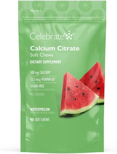Vista 19 de Celebrate Vitaminas Masticables de citrato de calcio bariátrico 500mg con 500 UI de vitamina D3 – Esencial para pacientes con bypass gástrico
