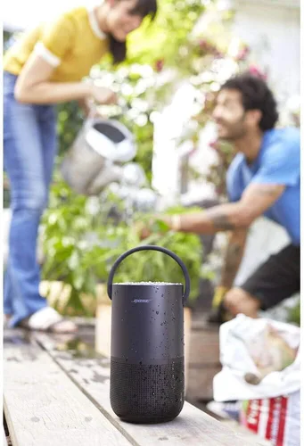 Vista 3 de Bose Altavoz inteligente portátil: altavoz Bluetooth inalámbrico con control de voz Alexa integrado, color negro