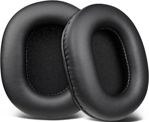SOULWIT Almohadillas de repuesto para auriculares de monitor Audio Technica ATH M50X M50XBT M50RD M40X M30X M20X MSR7 SX1, almohadillas con piel