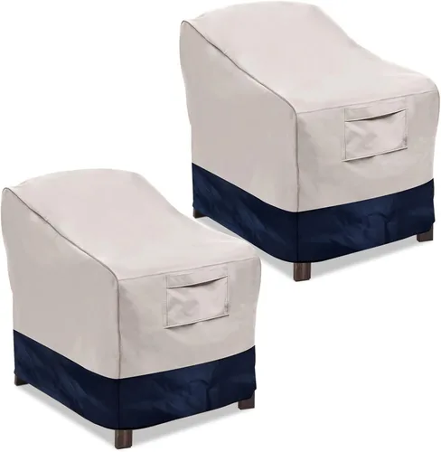 Vailge Fundas para sillas de patio, fundas para asiento profundo de salón, resistentes e impermeables, fundas para muebles de patio al aire libre